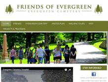 Tablet Screenshot of friendsofevergreen.org
